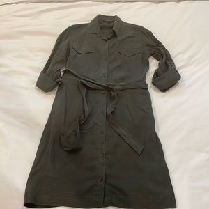 Banana Republic khaki green dress size 2